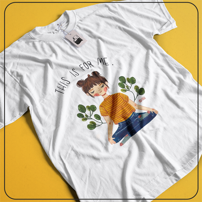 خرید عمده تیشرت پاییزی اسپان و ملانژ طرح دختر