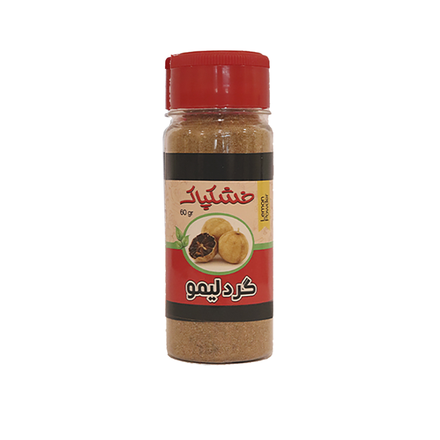 گرد لیمو 60 گرم ظرفی، از برند خشکپاک