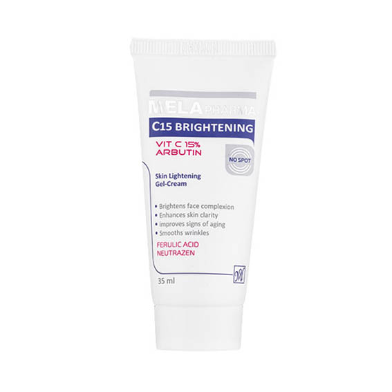 خرید عمده ژل کرم روشن کننده حاوي ويتامين C ملافارما 35ML - ماي