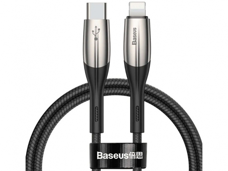 خرید عمده کابل شارژ و انتقال داده سریع تایپ سی به لایتنینگ بیسوس Baseus Horizontal PD Flash Charge Type-C to Lightning Cable 2M