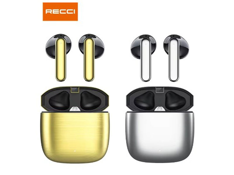 خرید عمده هندزفری بی سیم فلزی رسی Recci W42 Bounty Hunter TWS wireless earphone Bluetooth