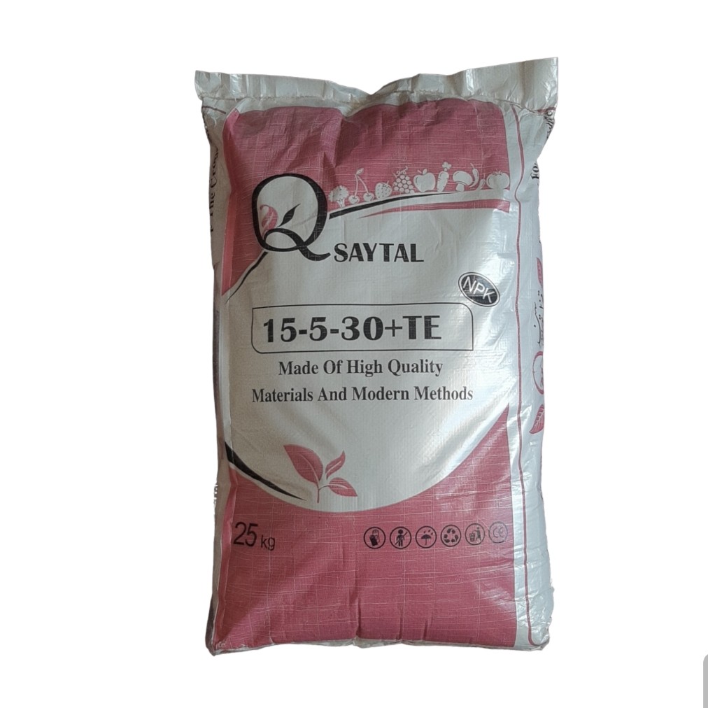 خرید عمده  کود پتاسیم بالا سایتال مدل N-P-K 15-05-30+TE وزن 25 کیلوگرم