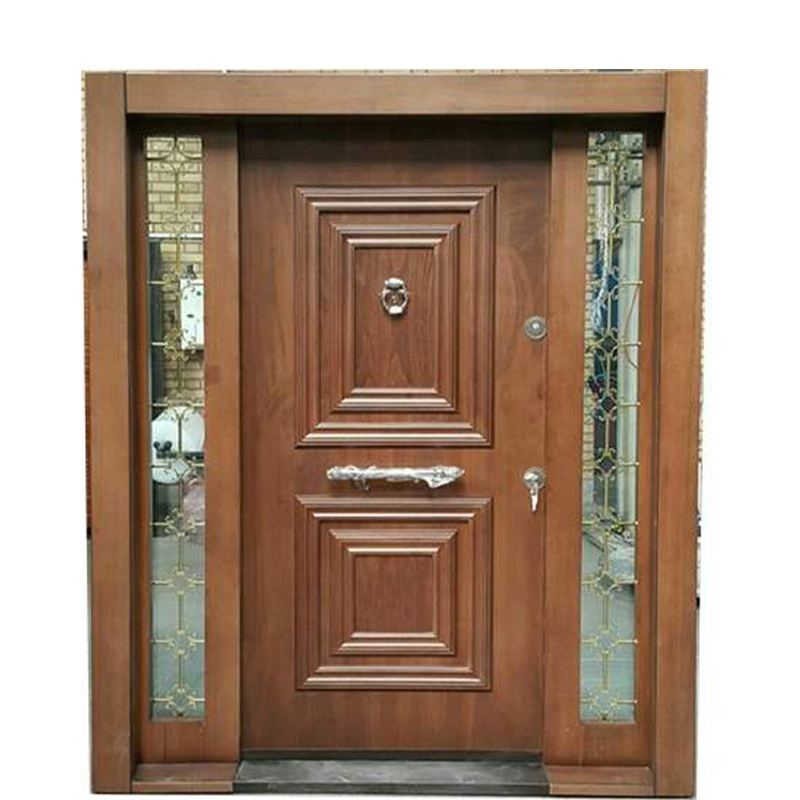 خرید عمده درب لابی با روکوب و شیشه کد E316