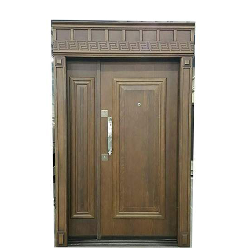 خرید عمده درب لابی یک ونیم لنگه طرح E301 با روکوب تاج
