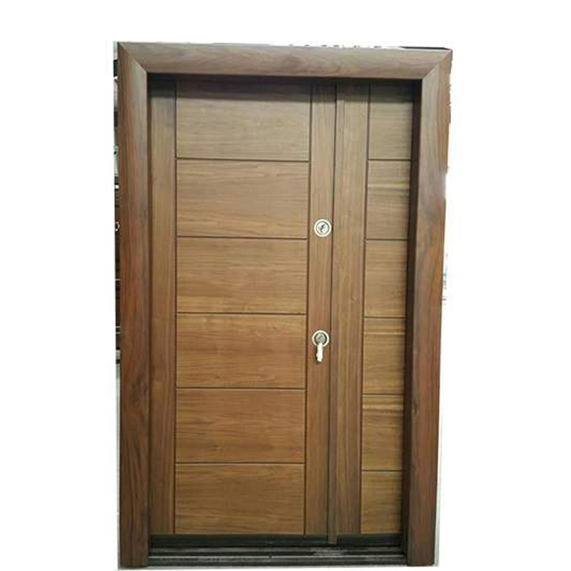 خرید عمده درب یک و نیم لنگه طرح D03 گردو