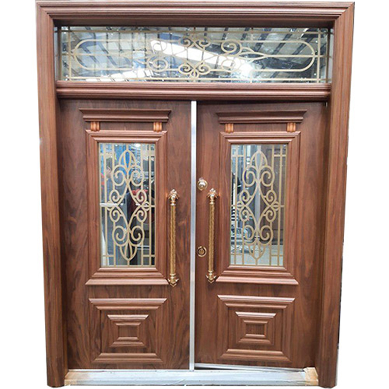 خرید عمده درب لابی کد D1817 روکش گردو