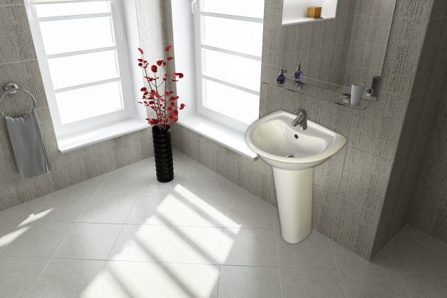 خرید عمده روشویي پایه دار گلسار مدل لوتوس 65 درجه2