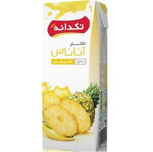 آبمیوه آناناس اسلیم 200 سی سی تکدانه 