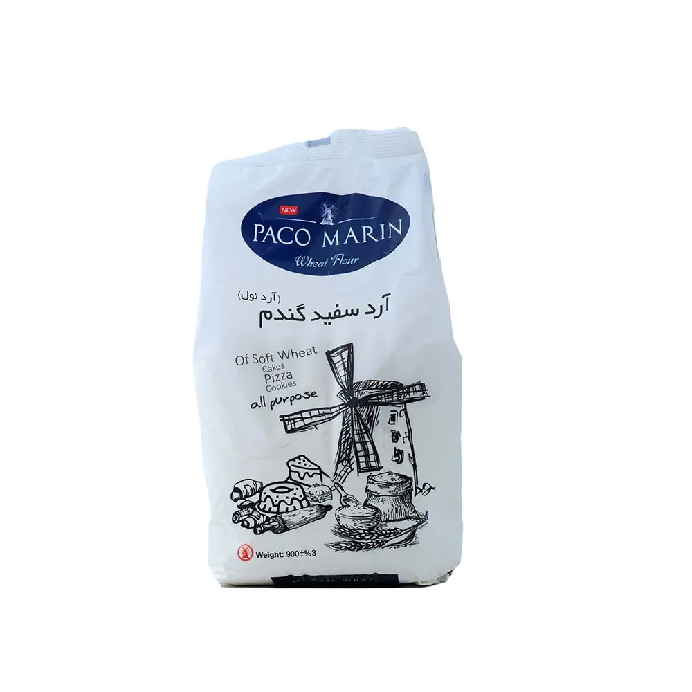 خرید عمده آرد سفید گندم (نول) 900 گرم پاکومارین 