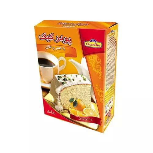 خرید عمده پودر کیک پرتقالی شوکوپارس