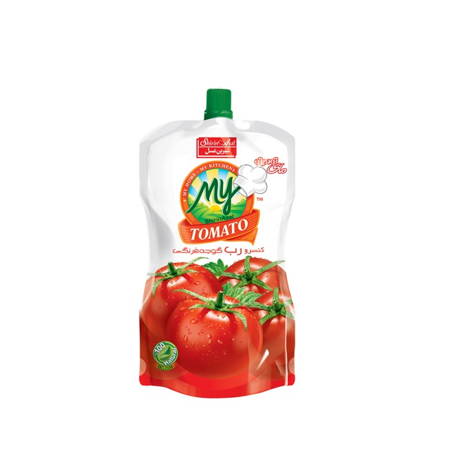 خرید عمده رب گوجه فرنگي 250 گرمی برند شیرین عسل 