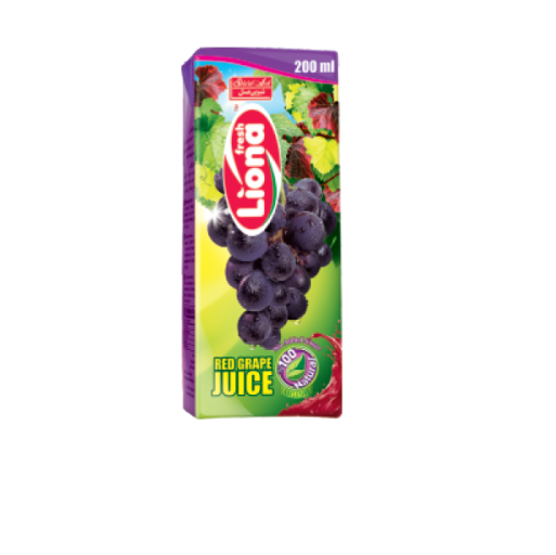 آبميوه تتراپک ليونا انگور قرمز  200ml برند شیرین عسل 
