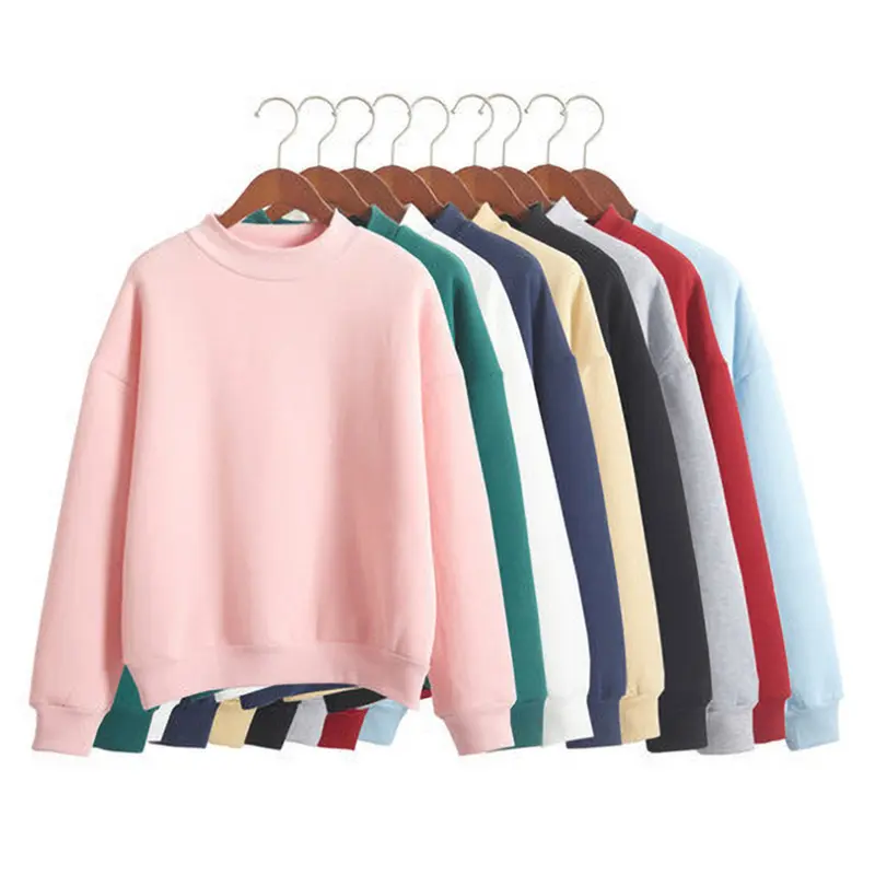 خرید عمده سویشرت زنانه 2022 آستین بلند بافتنی رنگ بندی موجود در تصویر سایز S M L XL