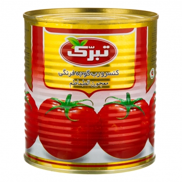 خرید عمده رب گوجه 800 گرمی تبرک