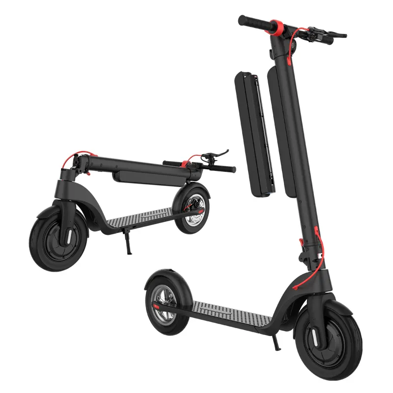 خرید عمده اسکوتر برقی بزرگسالان X8 تاشو 350W براشلس موتور برد بلند 36 ولت باتری قابل جابجایی چرخ 8.5 اینچی