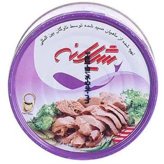 خرید عمده کنسرو تون 180 گرمی با درب easy open شیلانه