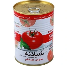 خرید عمده کنسرو رب گوجه فرنگی 380 گرمی با درب easy open شیلانه