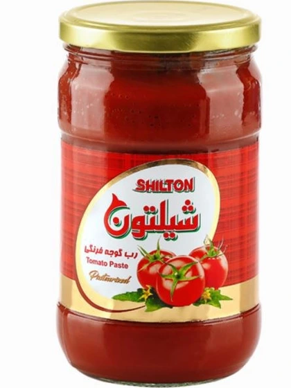 خرید عمده رب گوجه فرنگی شیشه ای 1500 گرمی شیلتون