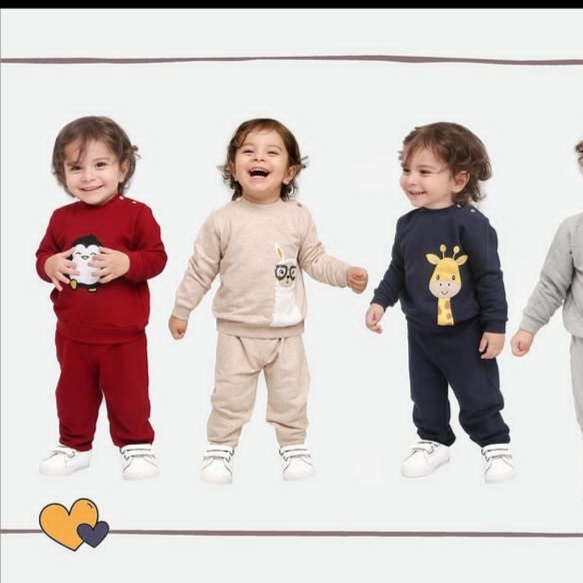 خرید عمده ست بلوز شلوار جنس دورس مناسب 3 تا 5 سال