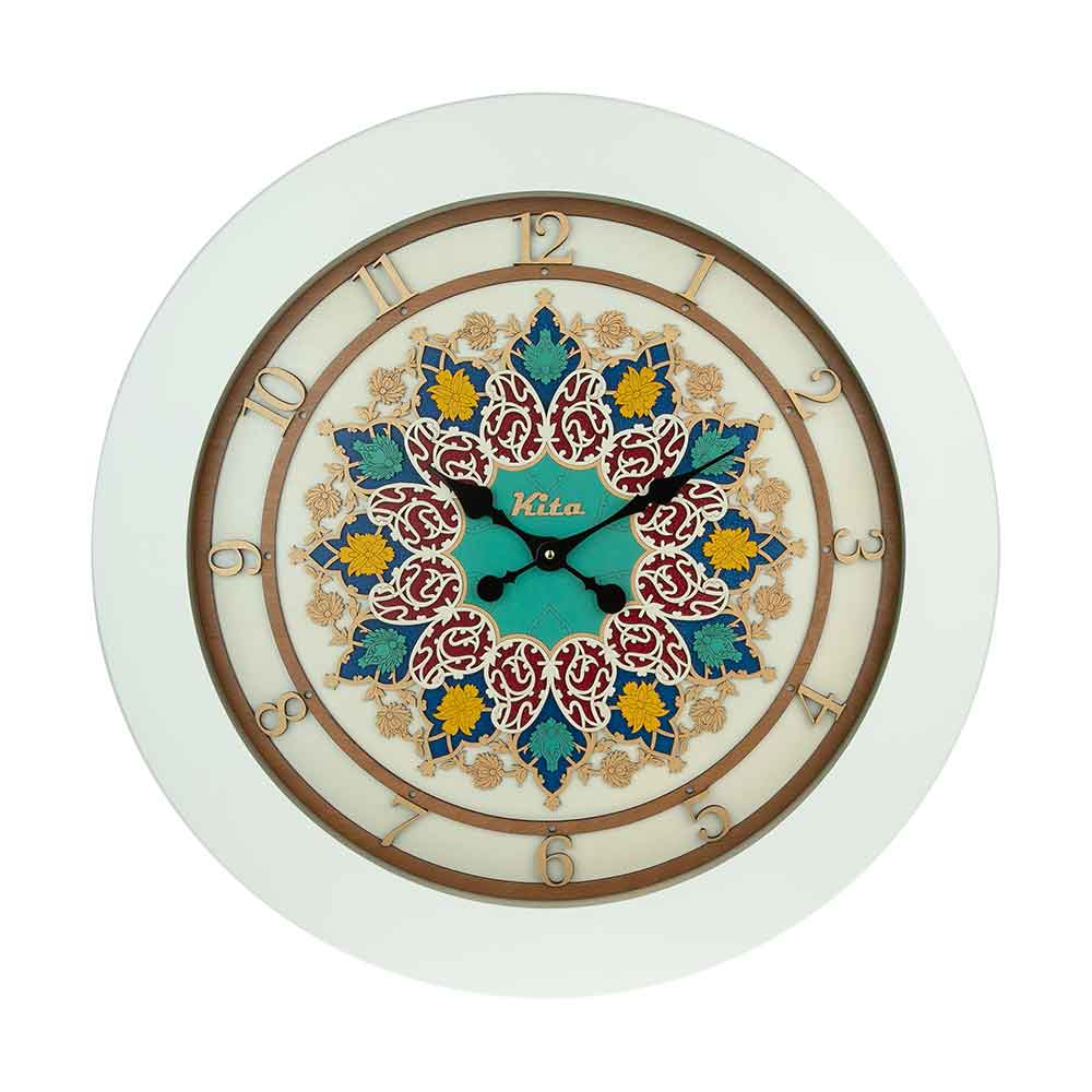 خرید عمده ساعت دیواری چوبی همادیس مدل کیتا رویال CKS 611-W60