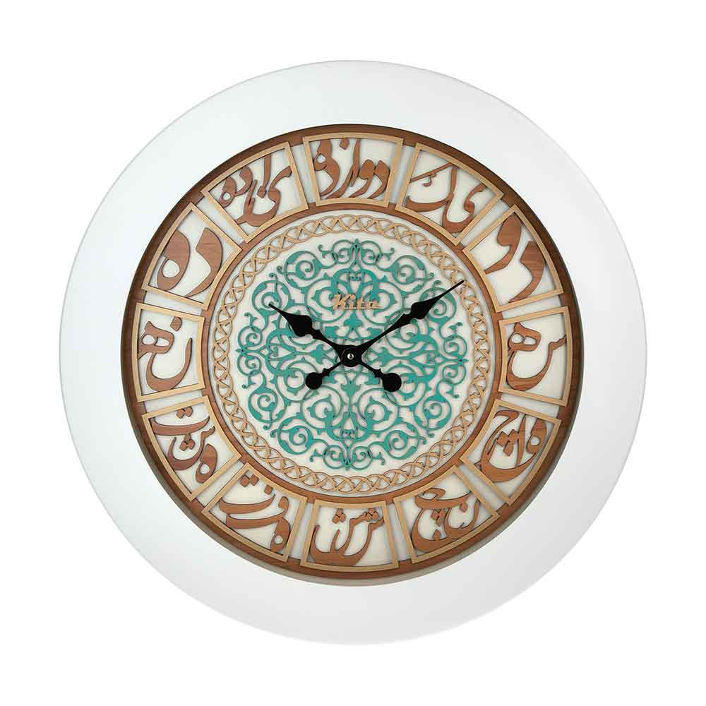 خرید عمده ساعت دیواری چوبی همادیس مدل کیتا رویال CKS 614-W60