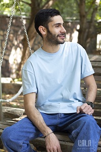 خرید عمده تیشرت مردانه یقه گرد از جنس پنبه اي جودون کجراه کتان 