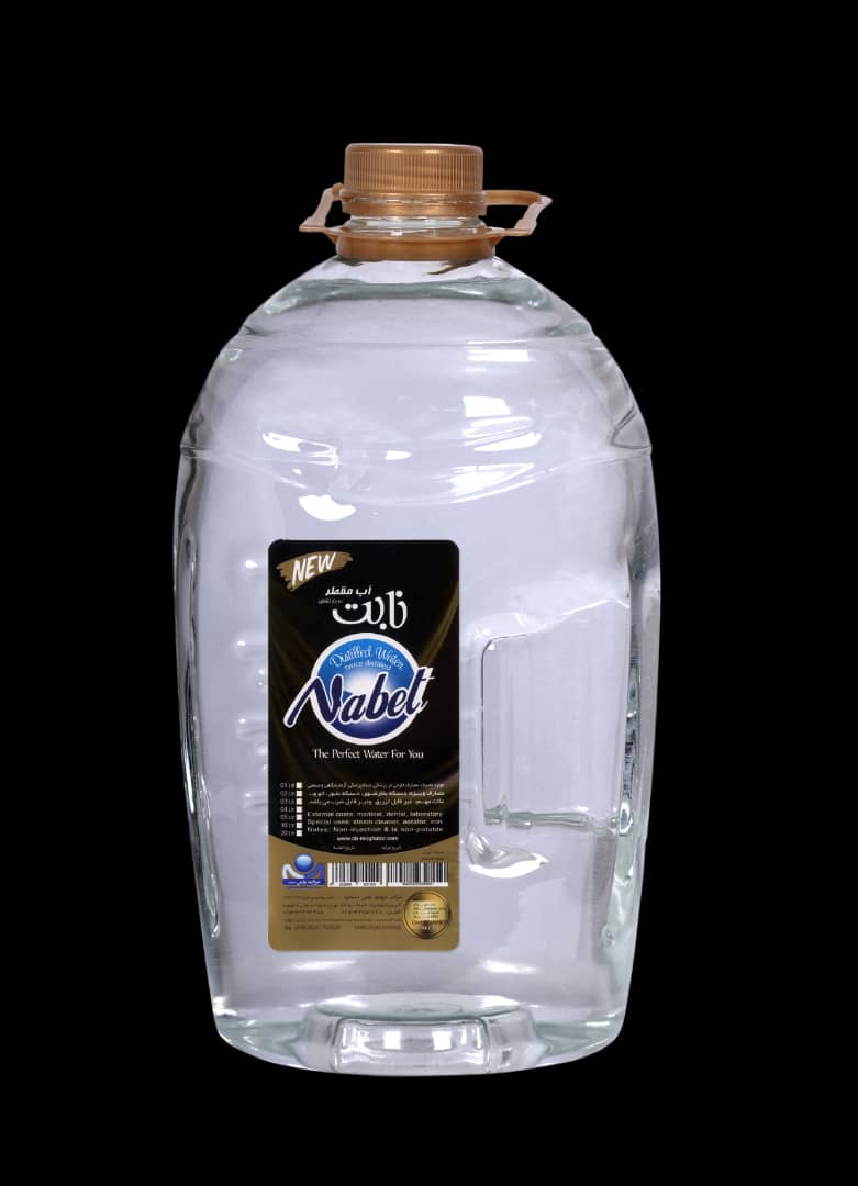 خرید عمده آب مقطر برند نابت 4 لیتری 