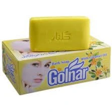 خرید عمده صابون حمام زرد گلنار 130 گرم بسته 6 عددی
