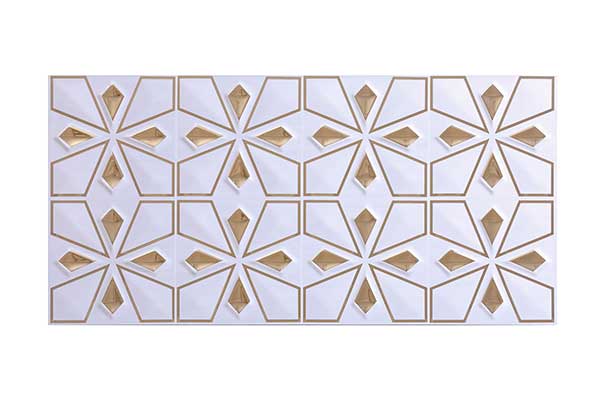 خرید عمده کاشی بين کابينتي تک گل تینو طلایی