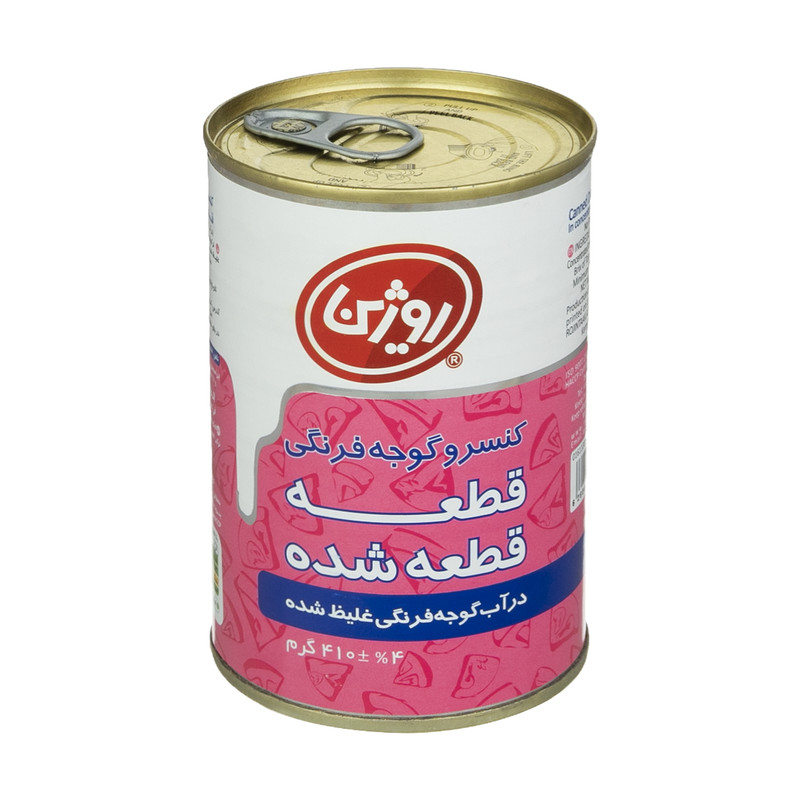 خرید عمده کنسرو گوجه فرنگی قطعه قطعه شده ۴۱۰ گرمی روژین تاک