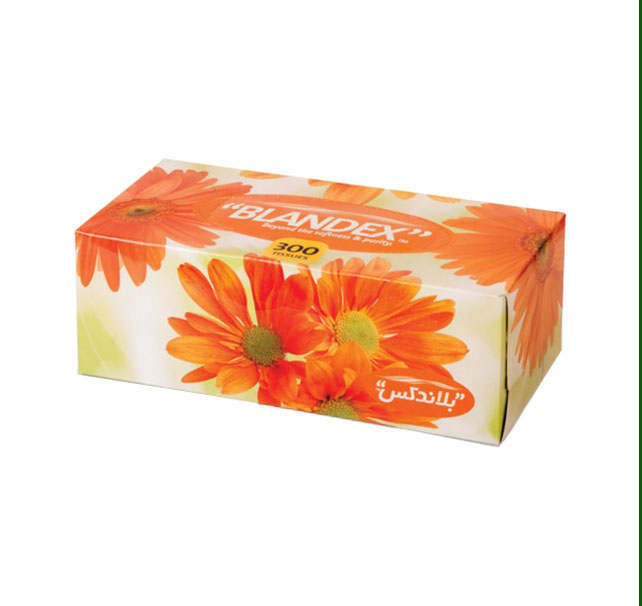 خرید عمده دستمال کاغذی 300 برگ ویژه 3 لایه بلاندکس 