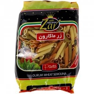ماكاروني فرمي پنه ريگاته  سبزيجات 500گرمي زر ماکارون