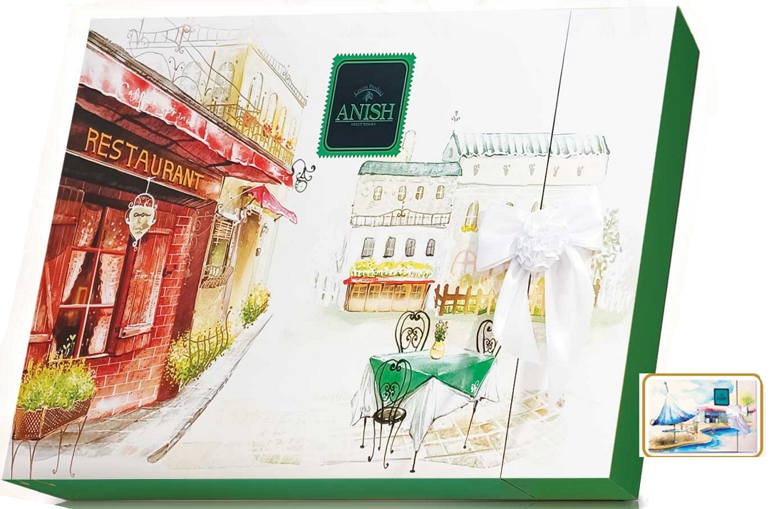 خرید عمده شکلات کادویی 210 گرمی هالیدی برند آنیش