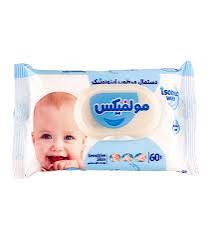خرید عمده دستمال مرطوب بچه مخصوص پوست حساس 60عددي ایزوتونیک