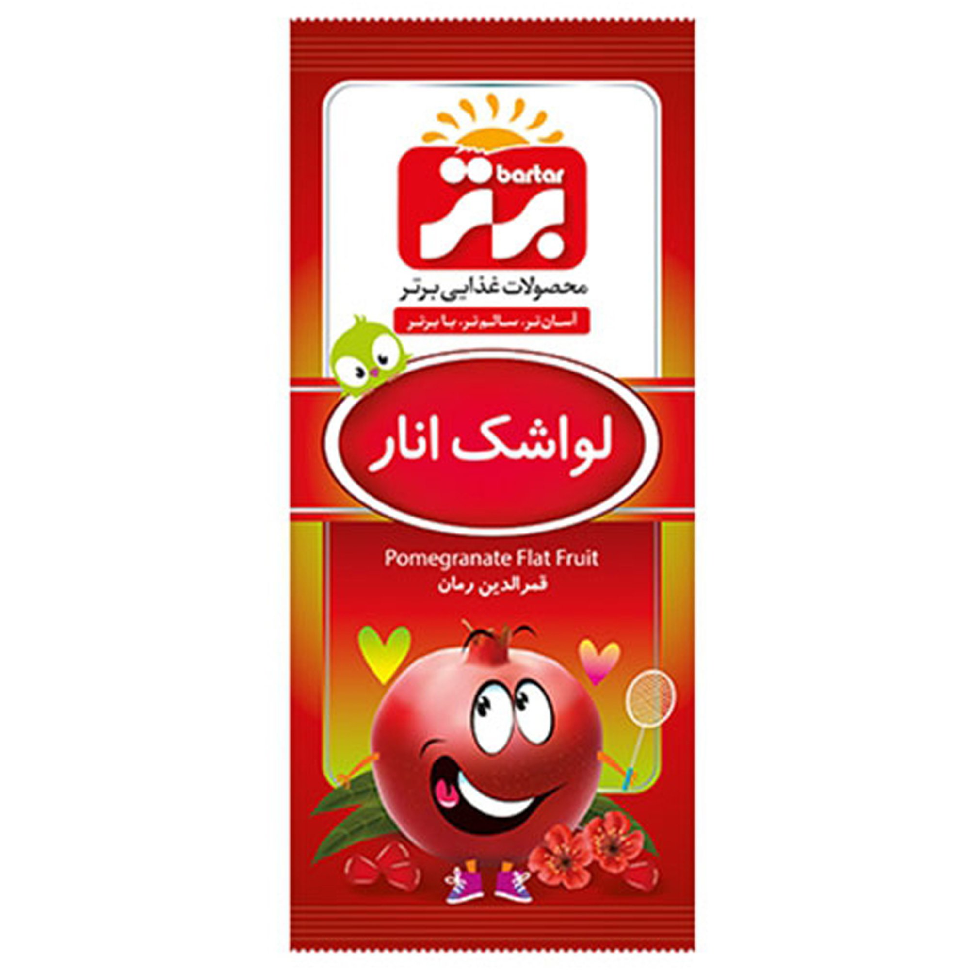 خرید عمده لواشک انار ۳۰گرمی سلفون برتر 