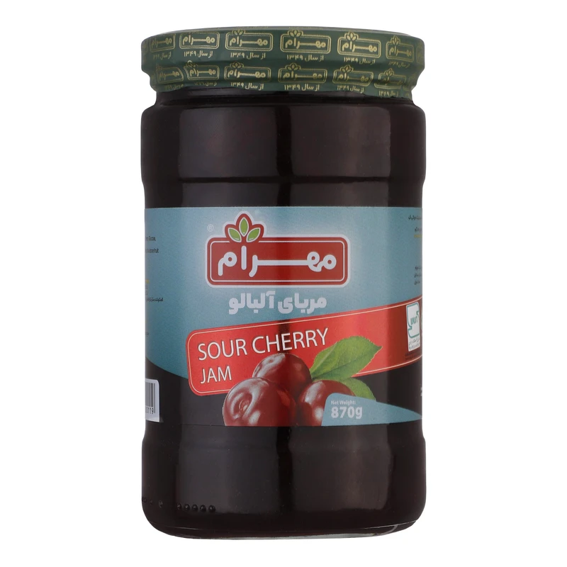 خرید عمده مربا آلبالو 870گرم مهرام