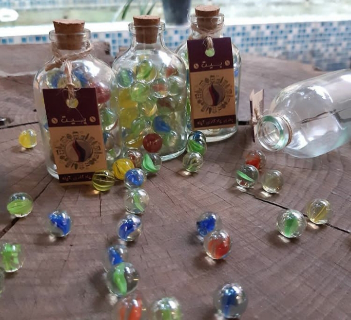 خرید عمده بطری یادگاری تیله(بیت) دلتنگی ها