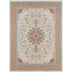 خرید عمده فرش 9 متری طرح 803032 رنگ كرم