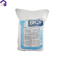 خرید عمده چسب کاشی بی کا دو اف پودری سفید شیمی ساختمان 20 کیلویی تیپ BK2F