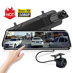 خرید عمده دوربین عقب ماشین EGO 10 اینچی hd 1080p آینه دید عقب داش cam دوربین آینه دید عقب ماشین dvr